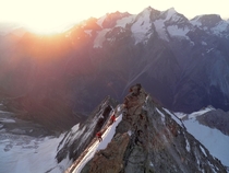 Sunrise from the Weisshorn 