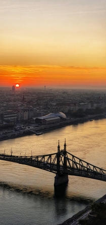 Sunrise in Budapest Hungary