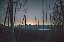 Sunrise in Glacier National Park Montana 