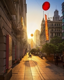 Sunrise in Shanghai China