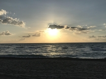 Sunrise in South Beach Florida