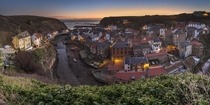 Sunrise in Staithes England 