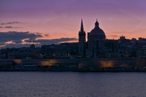 Sunrise in Valletta Malta 