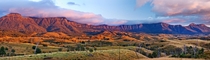 Sunrise on Mt Cordeaux and The Ramparts Main Range Queensland Australia  x