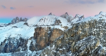Sunrise on the Dolomites 