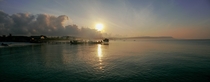 Sunrise over Koh Rong Island in Cambodia 
