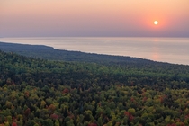Sunrise over Lake Superior 