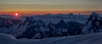 Sunrise over the Alps 