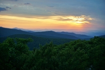 Sunrise over the Blue Ridge 