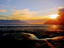 Sunset at Anchorage Alaska 