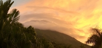 Sunset at Arenal Volcano in Costa Rica 
