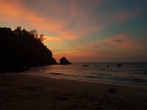 Sunset at Banana Beach Phuket 