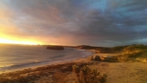 Sunset at Bay of Martyrs Victoria Australia 