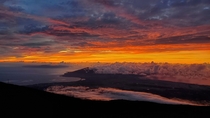 Sunset at Haleakala National Park Maui 