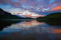 Sunset at Horne Lake British Columbia 