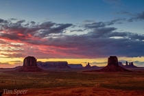 Sunset at Monument Valley OC x