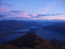 Sunset at Roys peak New Zealand  x 