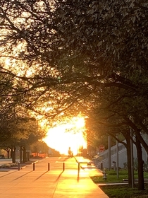 Sunset at school Dallas TX