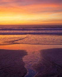 Sunset at Solana Beach CA 