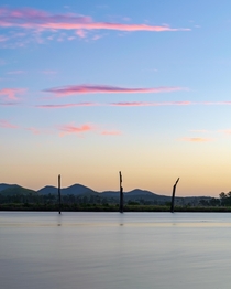 Sunset at Somerset Dam Queensland Australia 