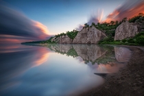 Sunset at the Bluffs II - Scarborough Ontario Canada by Brian Krouskie 