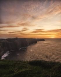 Sunset at the Cliffs of Moher County Clare Ireland  x