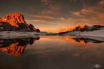 Sunset at the Dolomites Photo by Francesco Talin 