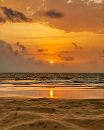 Sunset at Varca Beach Goa 
