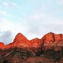 Sunset at Zion National Park 