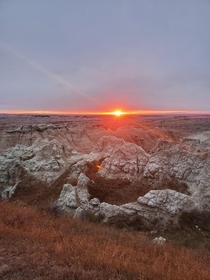 Sunset - Badlands South Dakota 