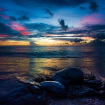 Sunset beach Oahu Hawaii 