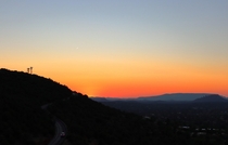 Sunset behind Sedona AZ  x 