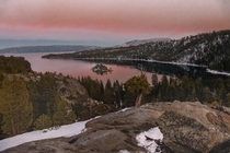 Sunset Emerald Bay Lake Tahoe 