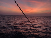 Sunset from a sailboat in Thailand