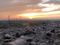 sunset from a small mountain in Germany NRW 