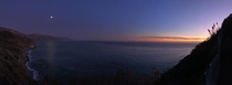 Sunset from Lucia Lodge in Big Sur CA 