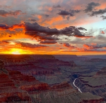 Sunset from Mojave Point Grand Canyon 