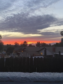 Sunset from my backyard Riverside CA USA