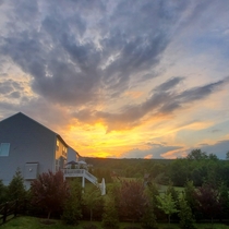 Sunset from my deck - No Filter - Leesburg VA 