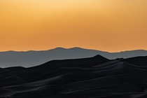 Sunset haze across the San Luis Valley Great Sand Dunes National Park OC 