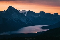 Sunset high in the Canadian Rockies One photo from a timelapse Happy holidays 