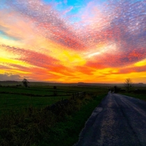 Sunset I stopped to photograph on the way home from work in Winster Derbyshire UK