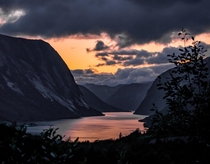Sunset  in a fjord in Norway   - Insta glacionaut