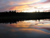Sunset in Algonquin Provincial Park Ontario Canada 