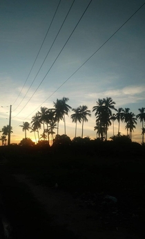 sunset in brazil