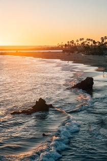 Sunset in Corona del Mar California 