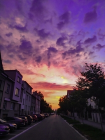 Sunset in Czech Republic