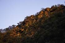 Sunset in Glenbrook Gorge Blue Mountains 