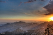 Sunset in HDR - Sequoia National Park USA x