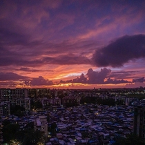 Sunset in Mumbai India